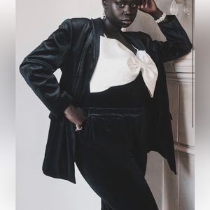 Eloquii Velvet Tuxedo Suit